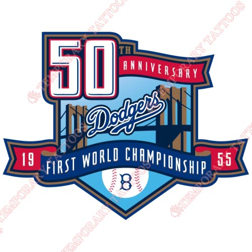 Los Angeles Dodgers Customize Temporary Tattoos Stickers NO.1672